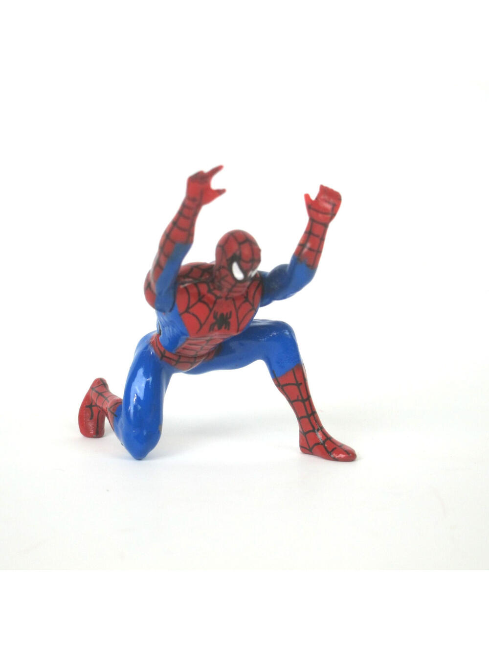 Vintage 1994 ToyBiz Spider-Man Die-cast Action Figure Kneel Marvel Web of Steel